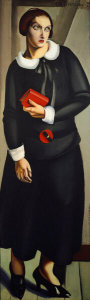 Tamara de Lempicka - Woman in a Black Dress