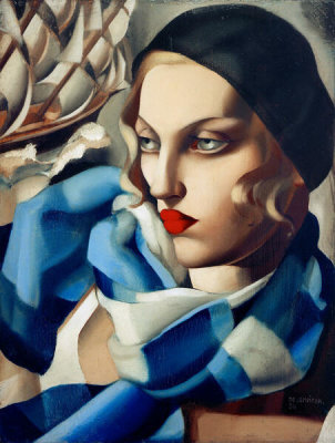 Tamara de Lempicka - The Blue Scarf