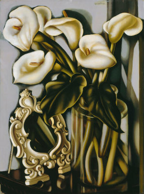 Tamara de Lempicka - Arums (Still Life with Arums and a Mirror)