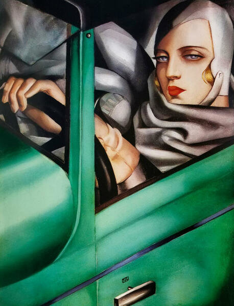 Tamara de Lempicka, My Portrait (Tamara in the Green Bugatti), 1929